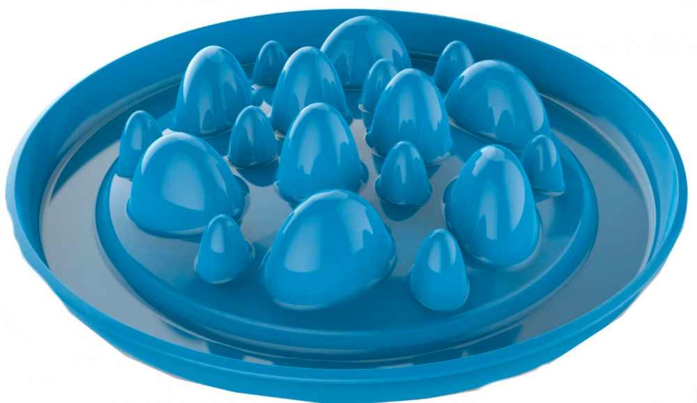 Georplast миска Cactus для собак, интерактивная, пластиковая, 32х32х7 см
