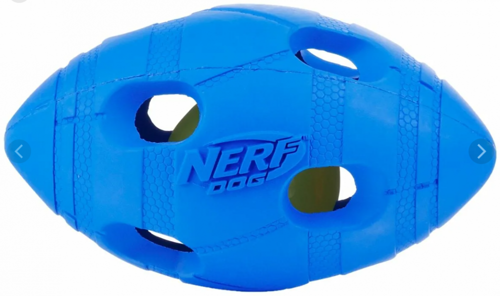 NERF, Игрушка для собак Мяч для регби светящийся 10 смn