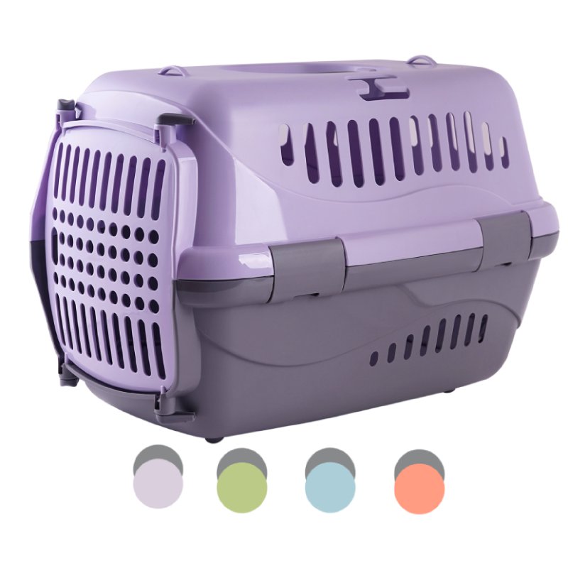 Переноска пластик "Турне" пластиковой дверцей М 48*32*32 см