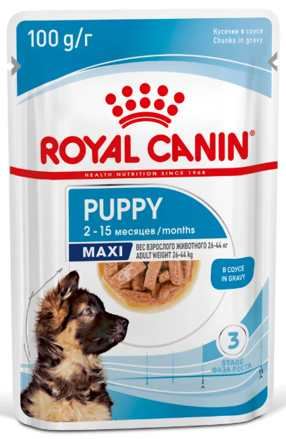 Влажный корм Royal Canin для ЩЕНКОВ крупных пород 140 г: СОУС
