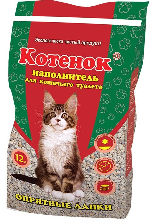 Наполнитель для кошек Котенок &quot;Опрятные лапки&quot; 12 л