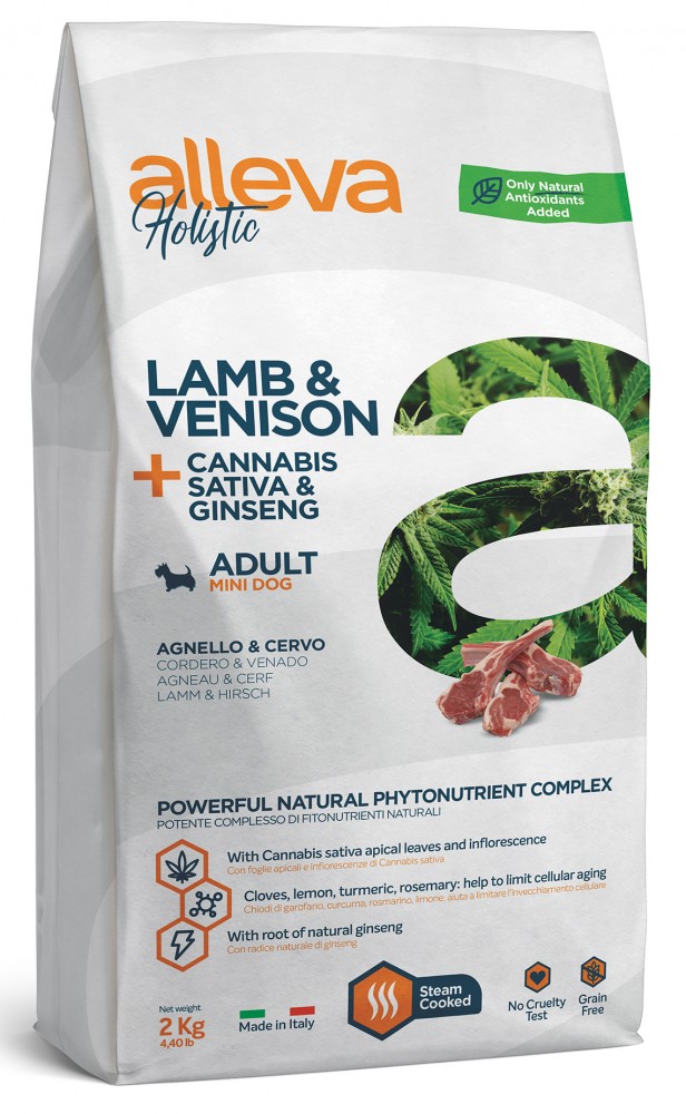 Корм Alleva Holistic Adult Mini Lamb &amp; Venison для собак малых пород, ягненок и оленина, 2 кг