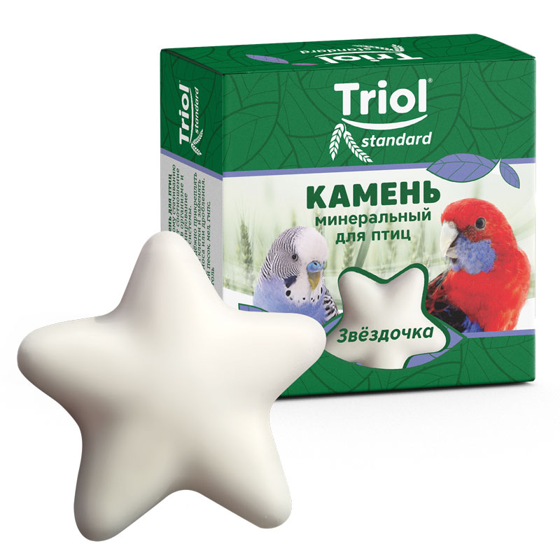 Камень минеральный Triol Standard «Звездочка» для птиц 30 г