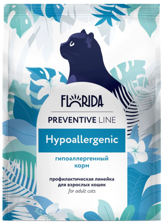 Корм Florida Preventive Line Hypoallergenic для кошек, гипоаллергенный 1,5 кг