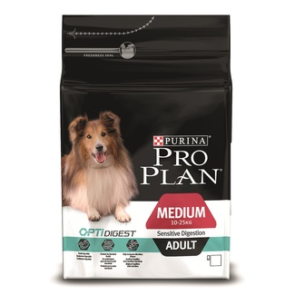Корм Purina Pro Plan для взрослых собак средних пород с чувствительным пищеварением с ягненком и рисом