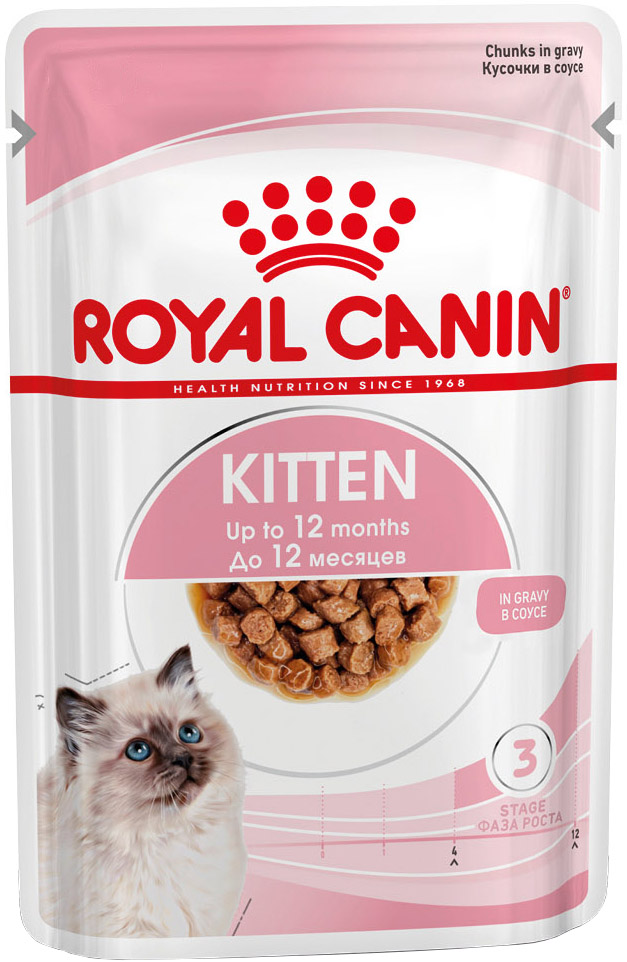 Влажный корм для котят Royal Canin Kitten Instinctive кусочки в соусе 85 г