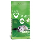 Наполнитель для кошек Van Cat комкующийся с ароматом Алое вера 5 кг