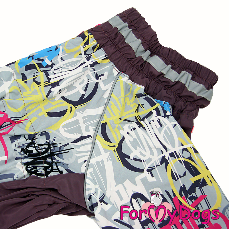 ForMyDogs Комбинезон ДОЖДЕВИК фиолетовый для девочек В3 40*70 см