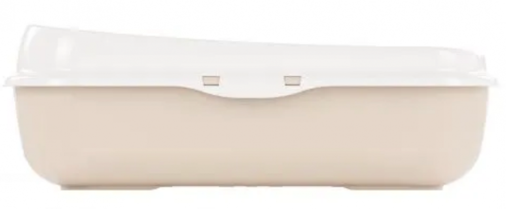 Лоток ALTA для кошек малый (с бортами и сеткой на высоких ножках) (бежевый)