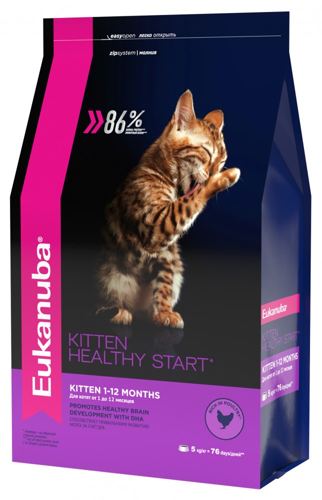 Корм для кошек Eukanuba Cat с избыточным весом и стерилизованных с домашней птицей