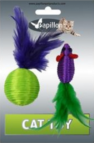 Игрушка Papillon для кошек 5+4 см В АССОРТИМЕТЕ