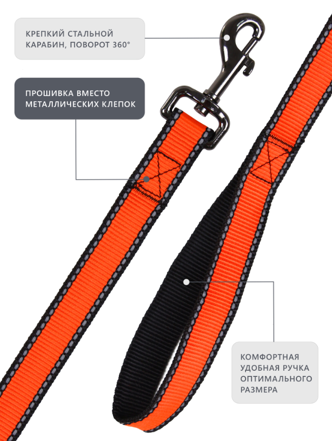 Поводок Персилайн LOOK нейлон св/от 25" 3м PerseiLine ПНЛ-253